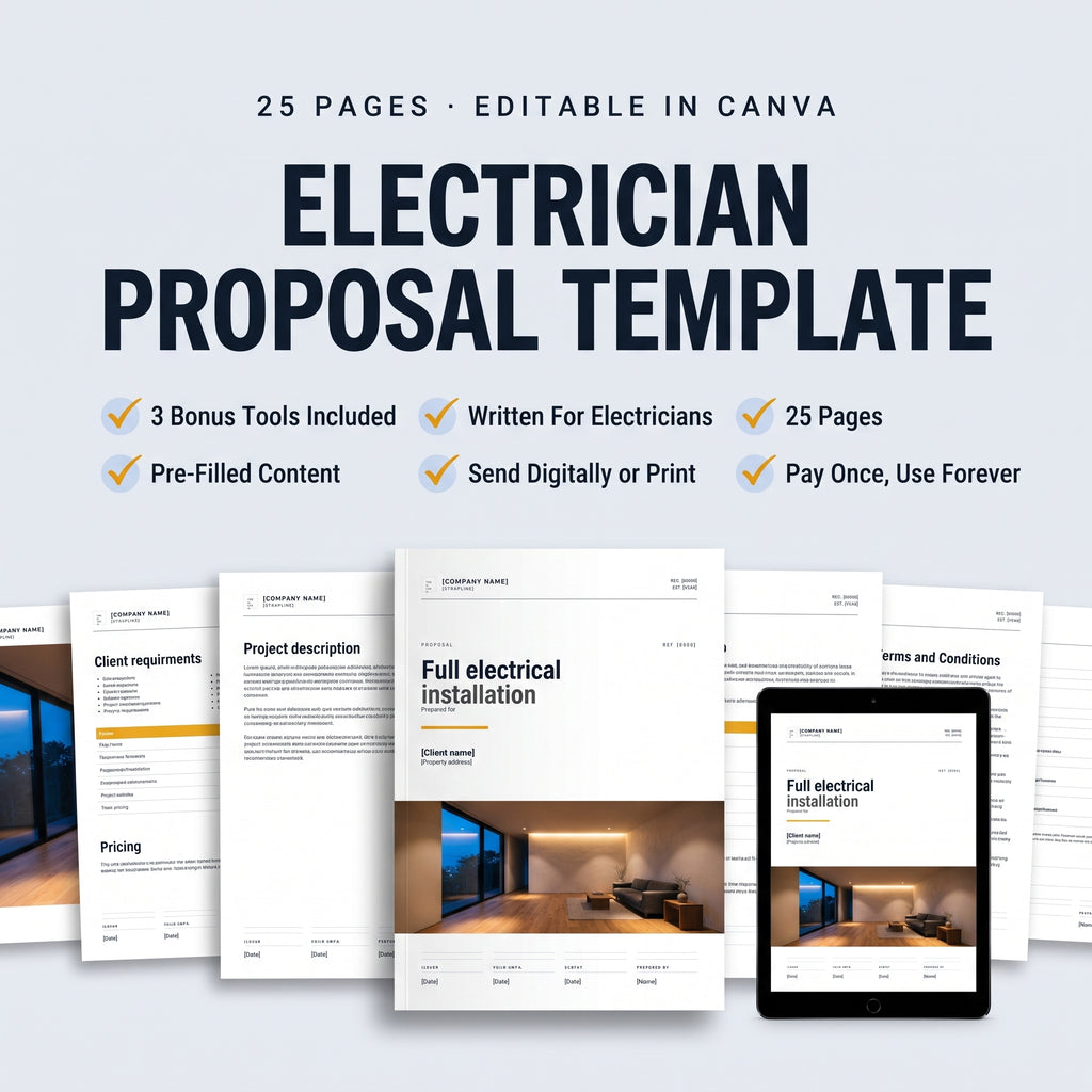 Electrician Proposal Template